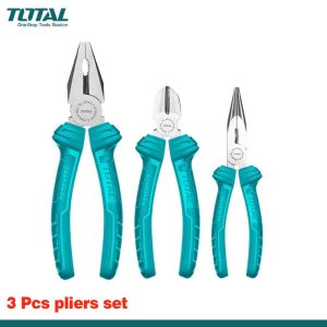 TOTAL 3PCS Pliers Set - One Color Handle